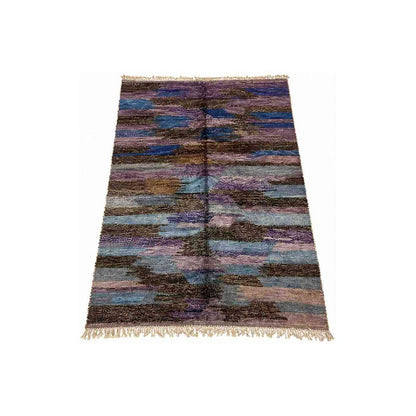Tapis Mrirt bleu gris moucheté grand format
