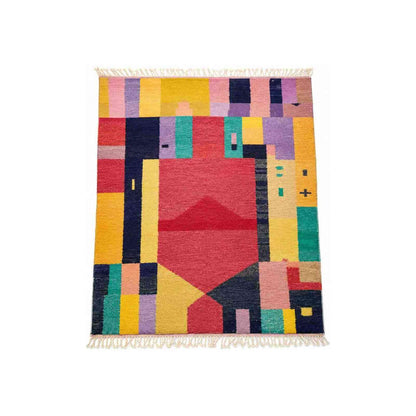 Tapis Mrirt color block multicolore art moderne