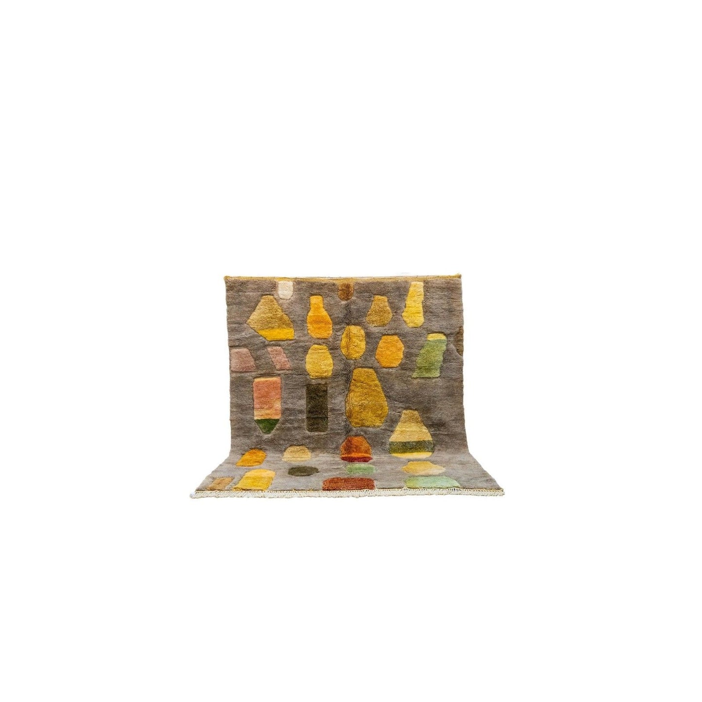 Tapis Beni Ourain écru losange – velours laine naturelle