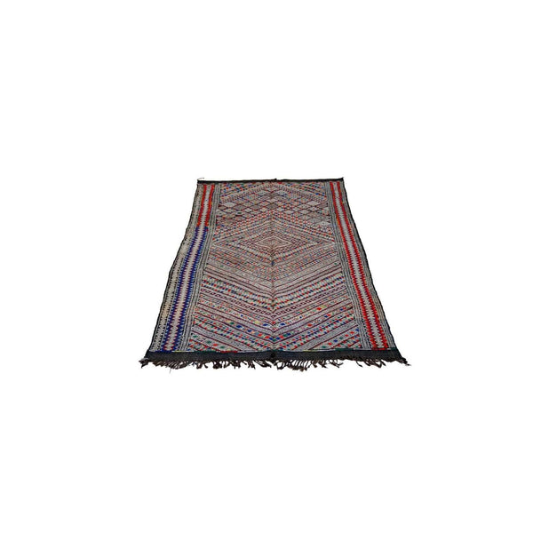 Tapis Zayane sumak fin – tissage plat berbère losanges